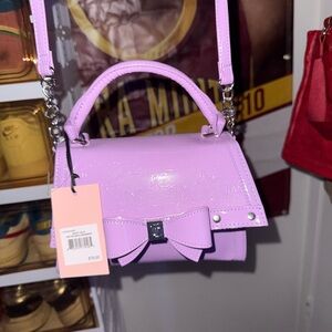 Juicy Couture Lavender Mini Bag with Bow Accent